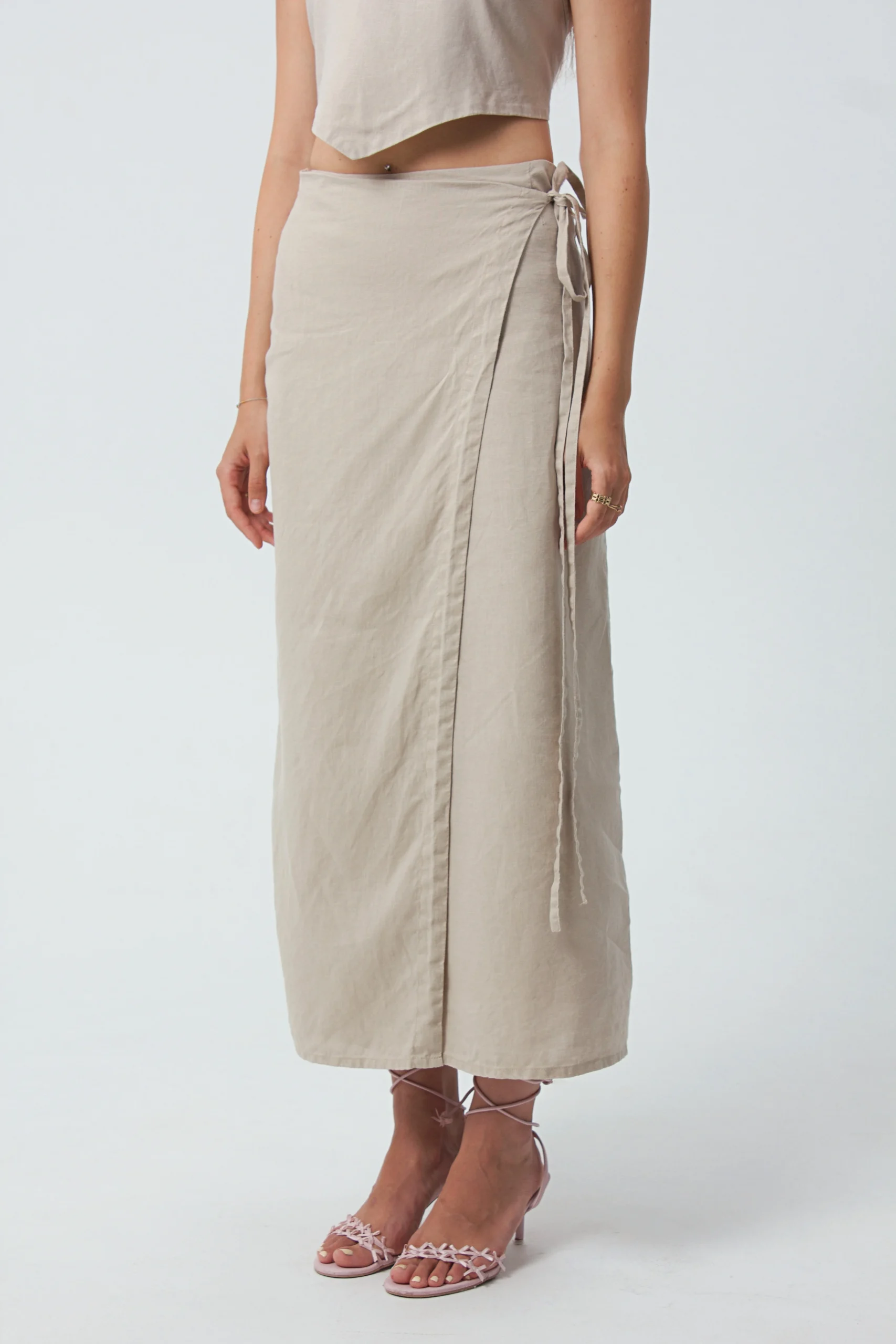 Terra wrap skirt olive